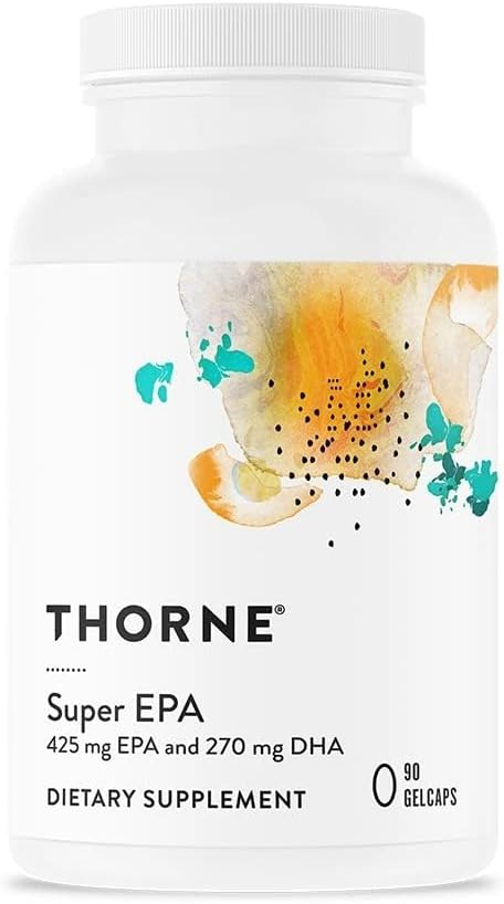 thorne brand omega 3 supplement bottle