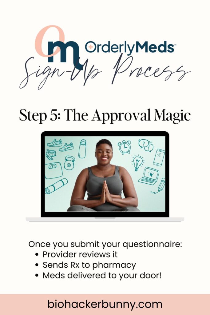 OrderlyMeds Sign Up Process - Step 5: Approval and Shipment